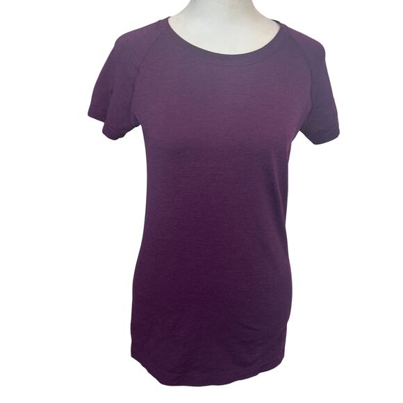 Lululemon Plum Purple Swiftly Tech Short Sleeve 2.0 Women's Size 6 - Picture 1 of 4